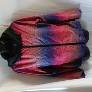 Gap reversible hooded rain jacket windbreaker